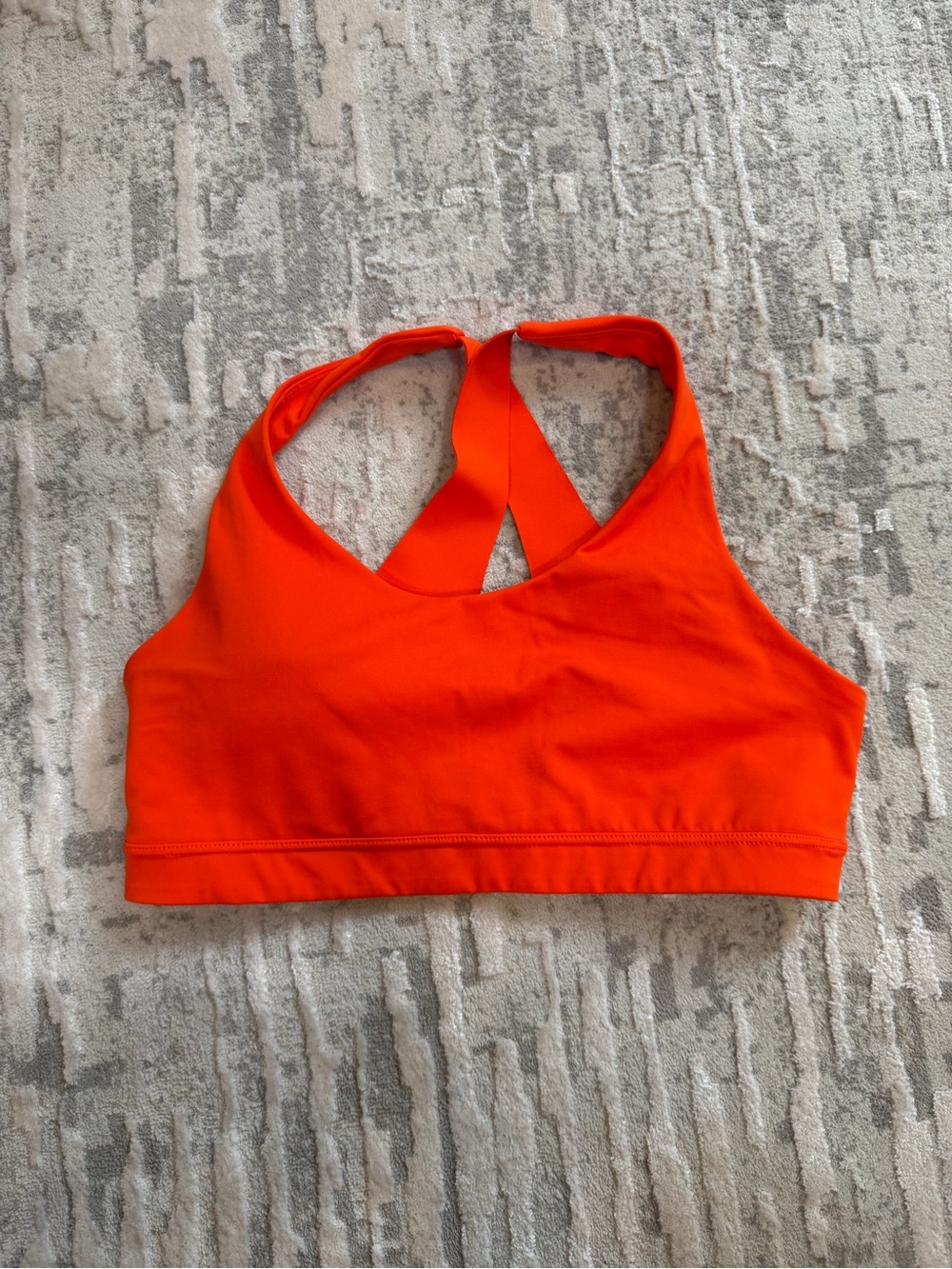 New Old navy active Women’s Orange Cross-Back padded sports bra
